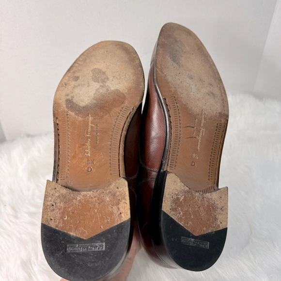 Salvatore Ferragamo Cap Toe Italy Men Size 9.5D Oxfords Lace Up Dress Shoes main image 8